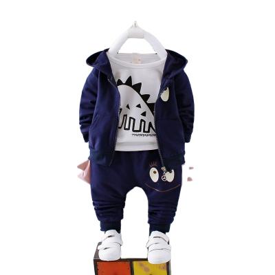 China Sale Baby Boy Breathable Warm Clothes Set Fashion 3 Pcs Winter Suit Wholesale Children Clothes for sale