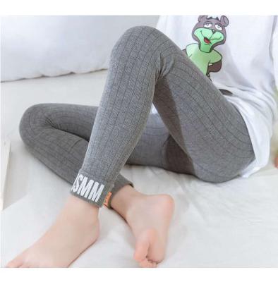 China 2020 Hot Products Anti-Shrink Stretching Soft Comfortable Cotton Knits Girls Kids Leggings for sale