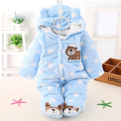 China Lining of cotton100%& 100% Polyester Animals Cute Toddler Outfit Newborn Winter Baby Outside Filler Clothes Long Sleeve Baby Rompers for sale