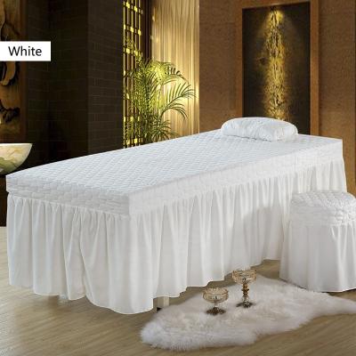 China Luxury Soft Massage Table Cover Sheet Spa Set Cover Elastic Kinsery Horizontal Layer Kinsery Fitted Sheet for sale