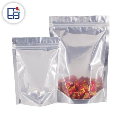 China 18*26+4cm Disposable Stand Up Pouch Food Packaging Aluminum Foil Zipper Plastic Bag In Stock Empty Tea Bag for sale