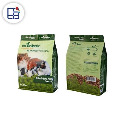 China Cat Food Bag With Top Disposable Flat Bottom Custom Printed Packaging Pouch Healthy Quality for sale