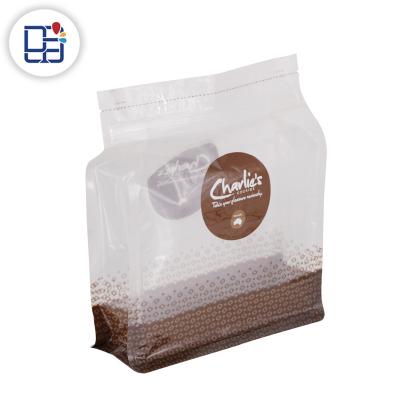 China Customized Waterproof Moisture Proof Heat Seal Laminated Bread Packaging Clear Standing Zipper Plastic Bag for sale