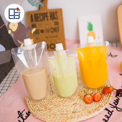 China Disposable Waterproof Spout Pouch Stand Up Pouches Screw Lid Liquid Plastic Bag On Sale for sale