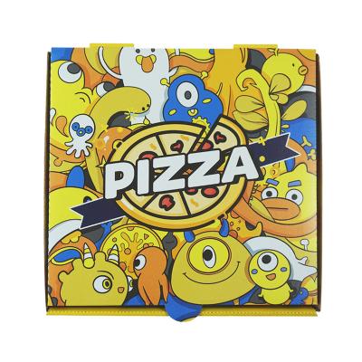 China Custom Cheap Disposable Various Size Pizza Box With Logo Corrugated Custom Pizza Box Wholesale Box For Pizza for sale