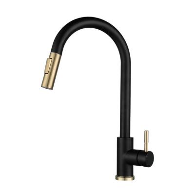 China Sense Faucets Smart Touch Kitchen Faucet 304 Stainless Steel Kitchen Faucet Black Brushed Faucet for sale