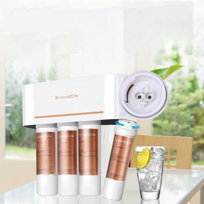 China [Zhongcai] Household Ultrafiltration Water Purifiers Kitchen Water Small Under Sink Reverse Osmosis Water Filter System for sale