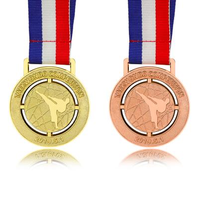 China Global Factory Logo Kickboxing Judo Individual Sports Custom Kids Gym Medal for sale