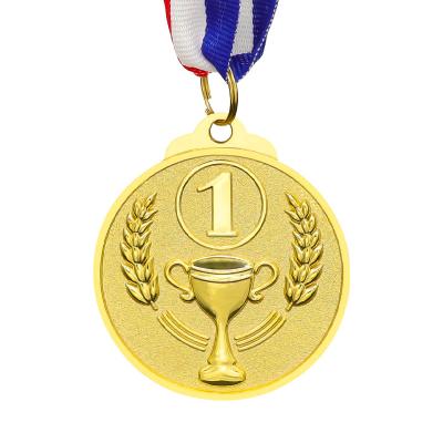 China Global In Stock Trophy Medal Amazon Trade Digital Metal Spot 123 Zinc Alloy Medal for sale