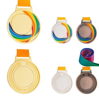 China Wide Varieties Metal Medal Overall White General Painting Sports Baking Player Awards Commemorative Medal for sale