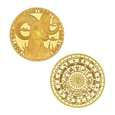 China America Factory Custom Design Your Own Logo Creative Twelve Constellations Zodiac Coin for sale