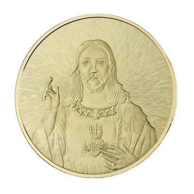 China Custom Gold Plated Jesus Souvenir Last Supper Commemorative Collectible Coin From America Factory for sale