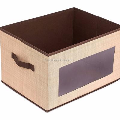 China Foldable Wholesale Foldable Home Underwear Cloth Storage Boxes Home Cloth Storage Boxes Wardrobe Storage Box for sale