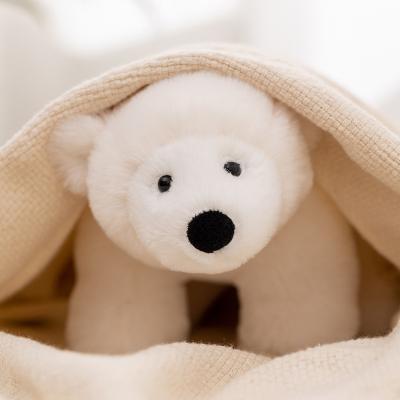 China High Quality Plush White Bear Stuffed Mascot Plush Toys Children's Pillow Toys for sale