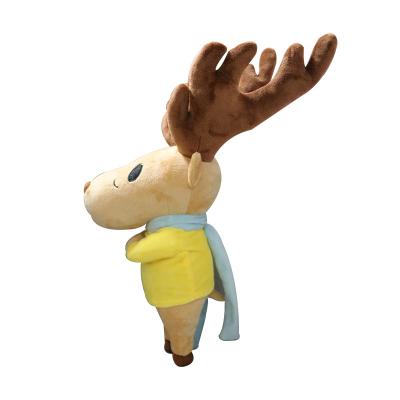 China 2022 Soft Stuffed Plush Custom Christmas Ornaments Plush Toys Elk Christmas Toys for sale