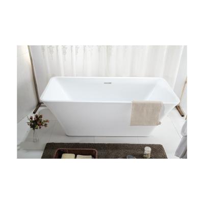 China Free Fashion Designed Acrylic Durable Freestanding White Bathtub Whirlpool Bathtubs for sale