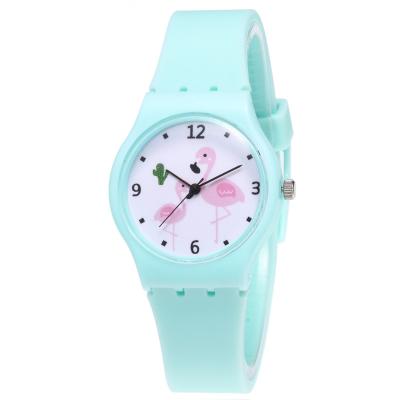 Chine Belle montre de boîtier en plastique de bande de montre de silicone des dames WJ-8378 à vendre