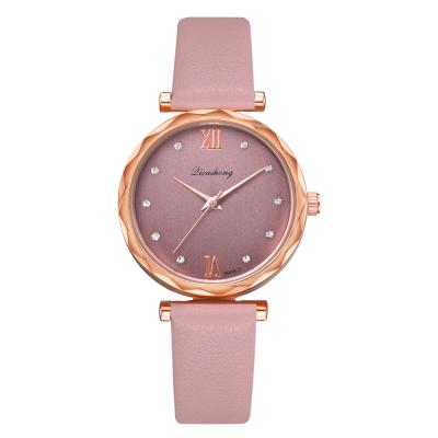 China WJ-8413 Women Fashion Alloy Watch Case Leather Women Watch for sale