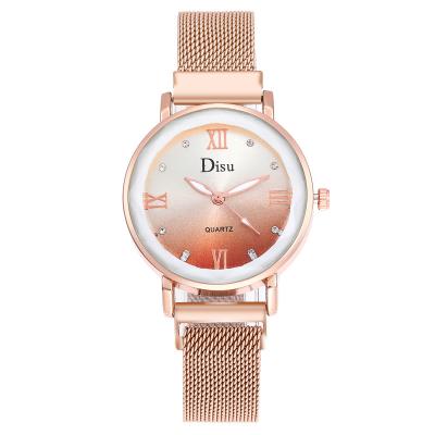 China WJ-8458 New Fashion Watch Ladies Chinese Good Quality Magnetic Watch Strap Stainless Steel Band Watch for sale