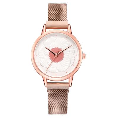 China WJ-8414 New Design Fashion Girls Stainless Steel Watch Band Analog Quartz Watch for sale