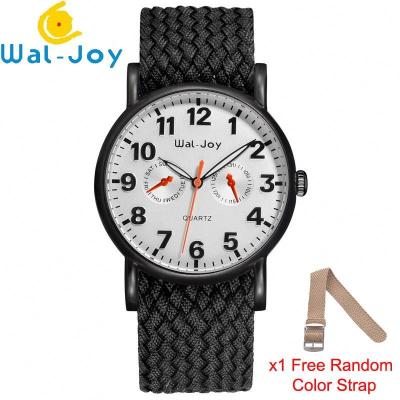 China WJ8004 Waterproof Best Sale Quartz Colorful Nylon Strap Trendy Men Wal-Joy Watch for sale