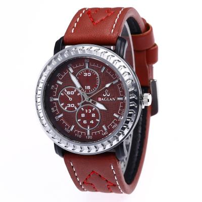 China WJ-7985 New Fashion Mens Quartz Wrist Leather Strap Watch for sale