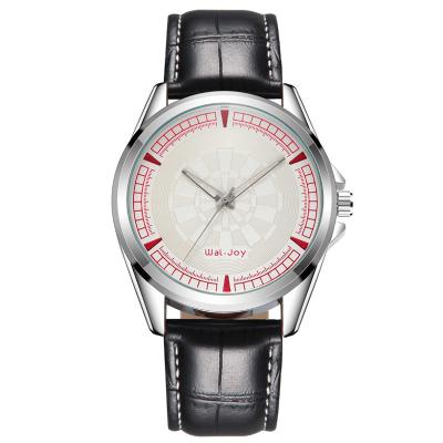 China WJ-8105 Good Price High Quality Hot Sale Quartz Watch Low MOQ OEM Wristwatch Leather Strap Waterproof Watch for sale