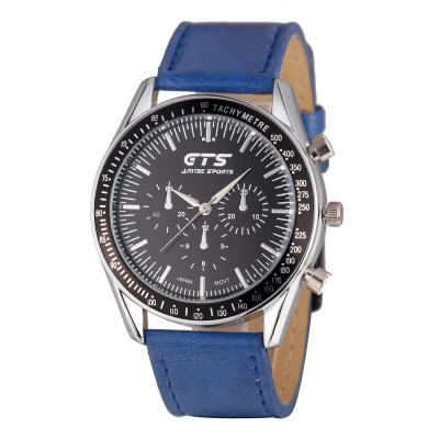 China WJ-5434 el reloj elegante caliente más nuevo de los hombres del cuarzo de la banda del cuero trasero del acero inoxidable de la venta GTS en venta