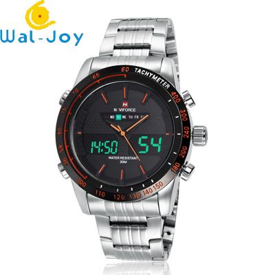 China WJ-5004 New Mens Brand NAVIFORCE Watches Stainless Steel Wrist Watches Auto Date Week Designer Hours Men Watch for sale