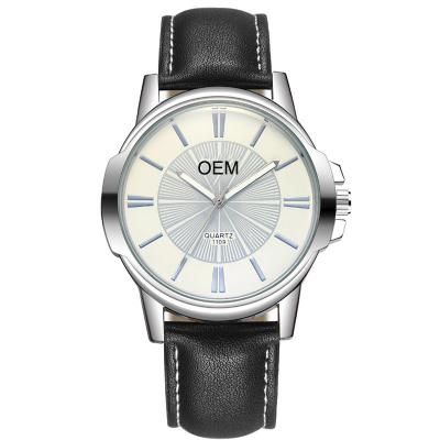 China WJ-8103 Small OEM Men Watches Business Waterproof Leather Handwatches Cheap Quartz Men Wrist Watches for sale