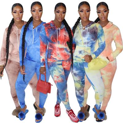 China Wholesale Custom High Quality Plus Size Plus Size Cotton Sweat Track With Hood Ladies Fall Suits for sale