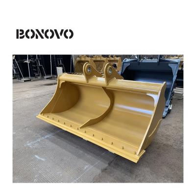 China Farms Bonovo Excavator Digger Cleanout Mud Sand Ditch Cleaning Digging Batter Balancing Cleaning Bucket for sale