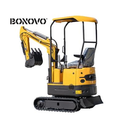 China Construction material stores BONOVO DIGDOG 1TON hydraulic micro digger for sale mini diggers mini excavator for sale