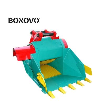 China Machinery Repair Shops BONOVO excavator bucket crusher price jaw crusher bucket for sale