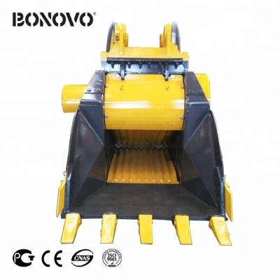 China Building Material Shops Crusher Bucket For Excavator for sale