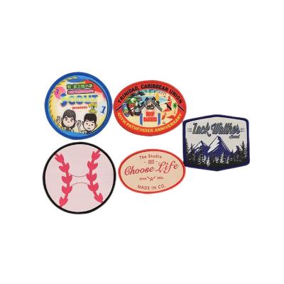 China Sustainable Custom Patches Ventralex Iron On Patches Clothes Accessories Printed Embroidered Patches for sale