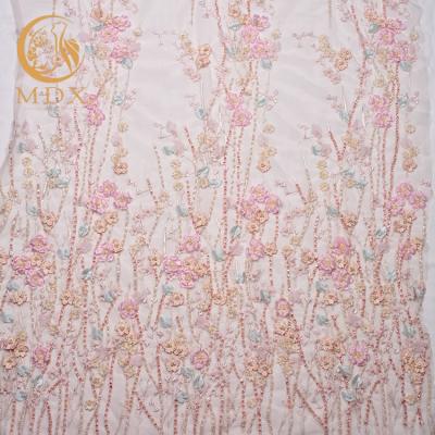 China Sustainable High Quality Wholesale Manufacturer Textile Industry Embroidery Mesh Lace Fabric for sale