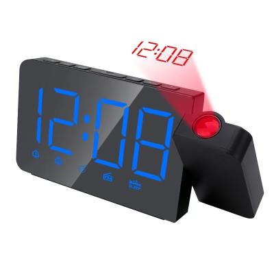 China 2021 Best-selling USB Rechargeable Digital FM Radio Low MOQ USB FM Rechargeable Digital Radio with Phone Charging and Projection Alarm Clock for sale