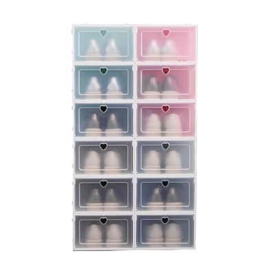 China Foldable Stored, Drawer Case, Storage, Plastic Stackable Transparent Shoe Organizer ABS*PP Storage Box, Shoe Box for sale