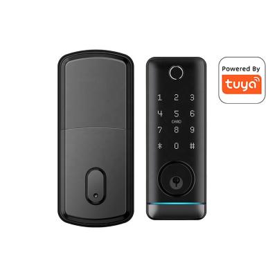 China Bluetooth+WiFi+Fingerprint+Password+Card+Mechanical Locks Tuya Smart Fingerprint Password Lock Wifi Lock Electronic App Digital Door Lock for sale