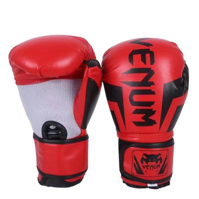 China Universal Wholesale Custom Logo Quality Rui Jie Kat PU Leather Boxing Gloves Fitness for sale