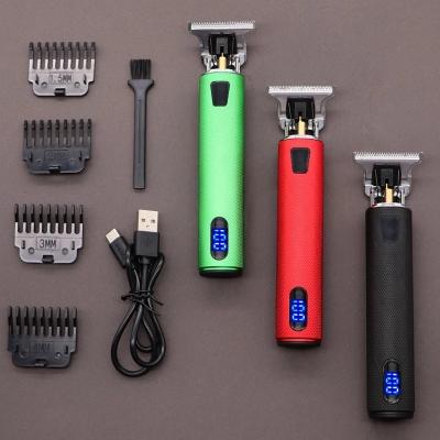 China T-Outliner Barber Cordless Shaver Trimmer Beard Safety USB Rechargeable Hair Trimmer Haircut Razor for Men's Haircut for sale