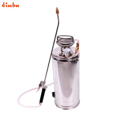 China Agriculture Binda 8L Stainless Steel Manual Sprayer Hand Pressure Sprayer for sale