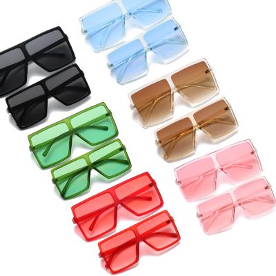 China 2021 Fashion Sunglasses Selling Designer Frame Mom and Kids Hot Square Sunglasses for sale