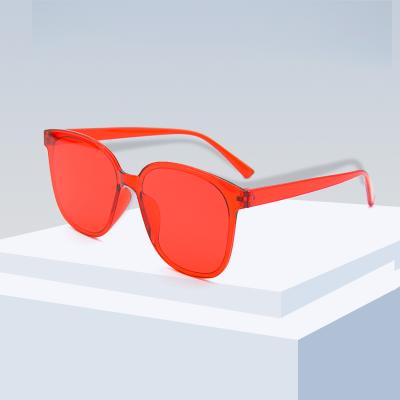 China Fashion Sunglasses 2021 Wholesale Vendors Candy Cheap Plastic Sunglasses For Women Men for sale