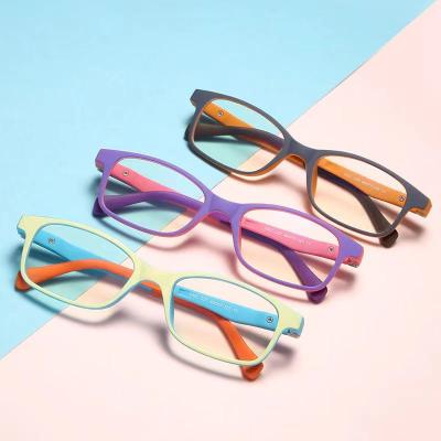 China Fashion Cool Kids Fashion Flexible Computer Glass Frames Monocle Blue Light Blocking Anti Ray For Kids for sale