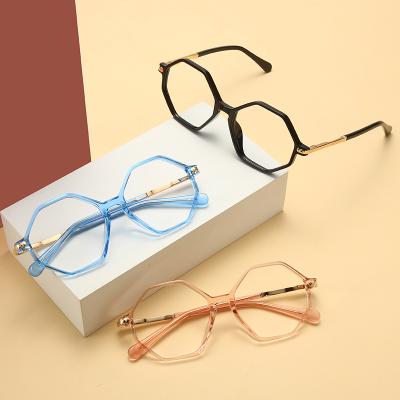 China Wholesale fashion hexagon tr90 eyeglasses kids trendy children for sale