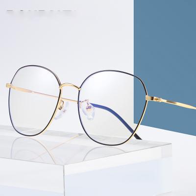 China Fashion Thin Round Glass Eye Frame Anti Glass Eyewear Men Women Blue Light Eyewear for sale