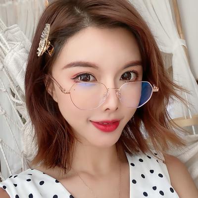 China 2022 Newest Fashion Fashion Anti Eyewear Metal Frame Blue Light Glasses for sale