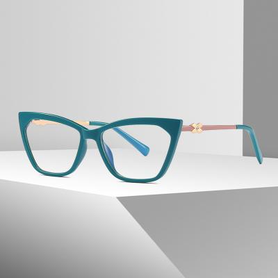 China Fashion high quality stylish tr90 cat eye frames computer blue light blocking glasses for sale